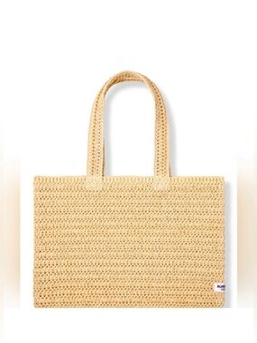 Burberry Goddess straw tote bag